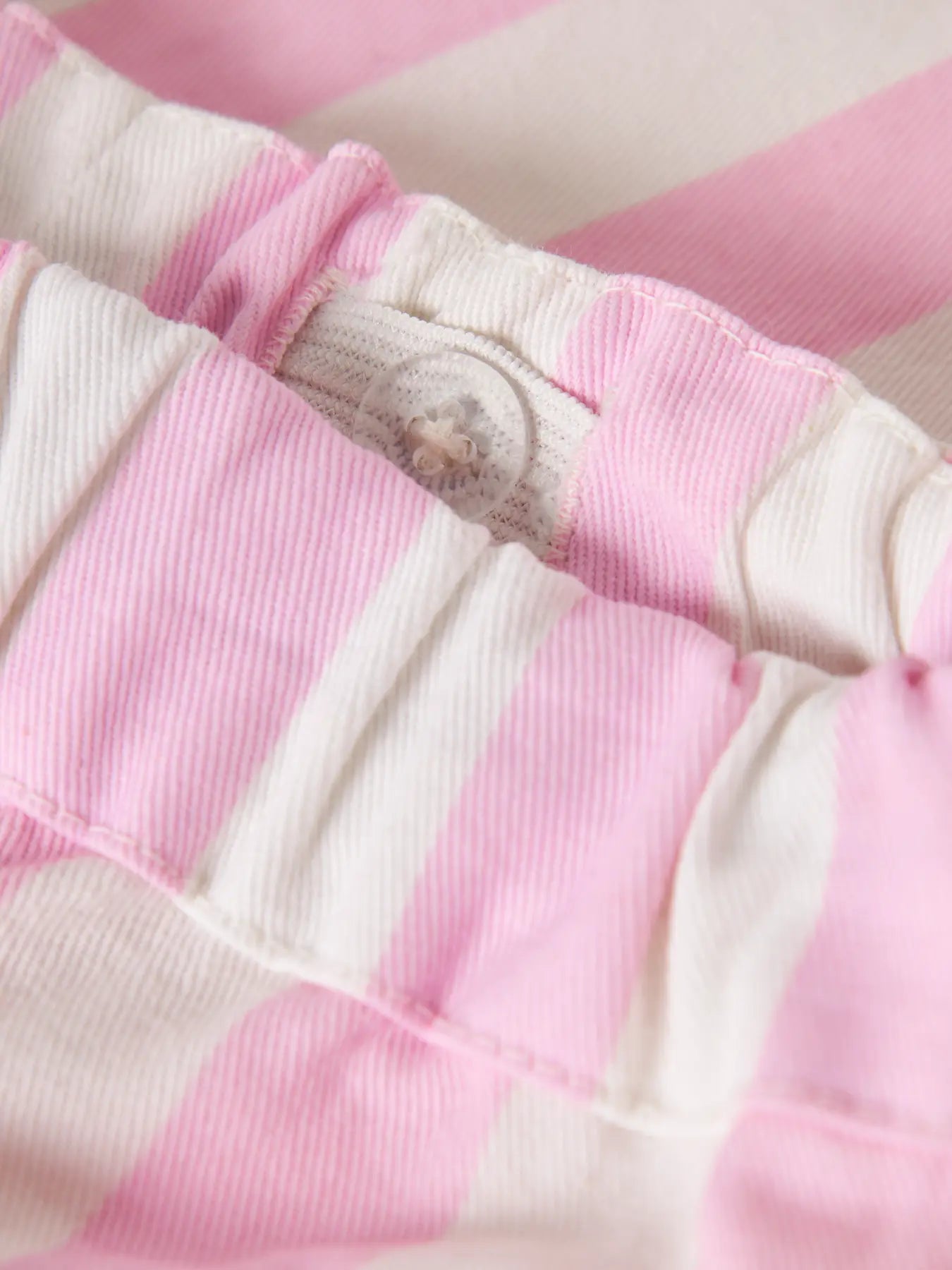 NAME IT Gestreepte Meisjesbroek Roze - close up