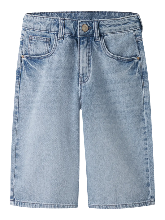 NAME IT Jeans Jorts Meisjes - Denim Short Blauw - voorkant