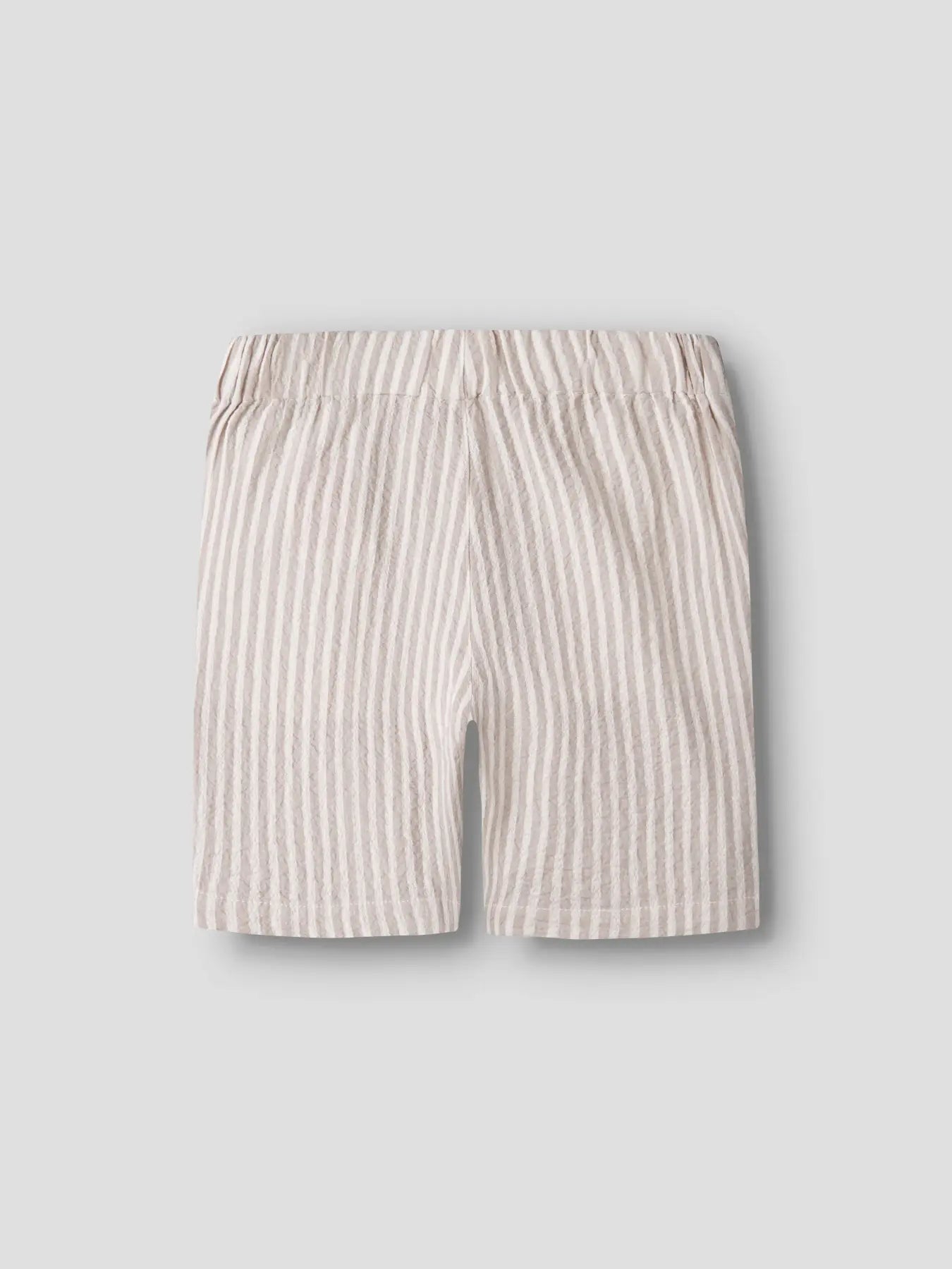 NAME IT Gestreepte Short voor Jongens - creme - achterkant