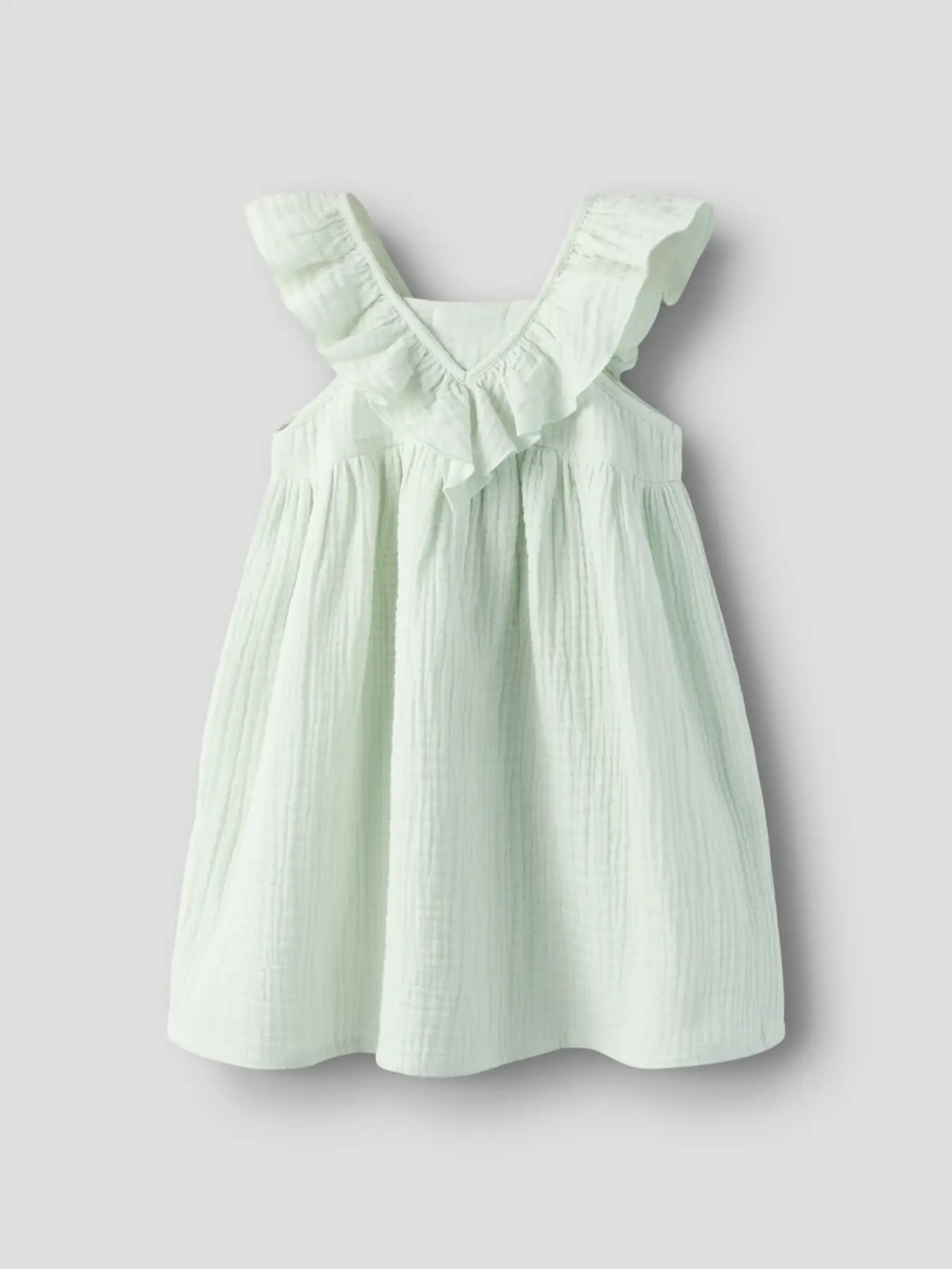 NAME IT Mousseline dress - Pale Aqua - achterkant