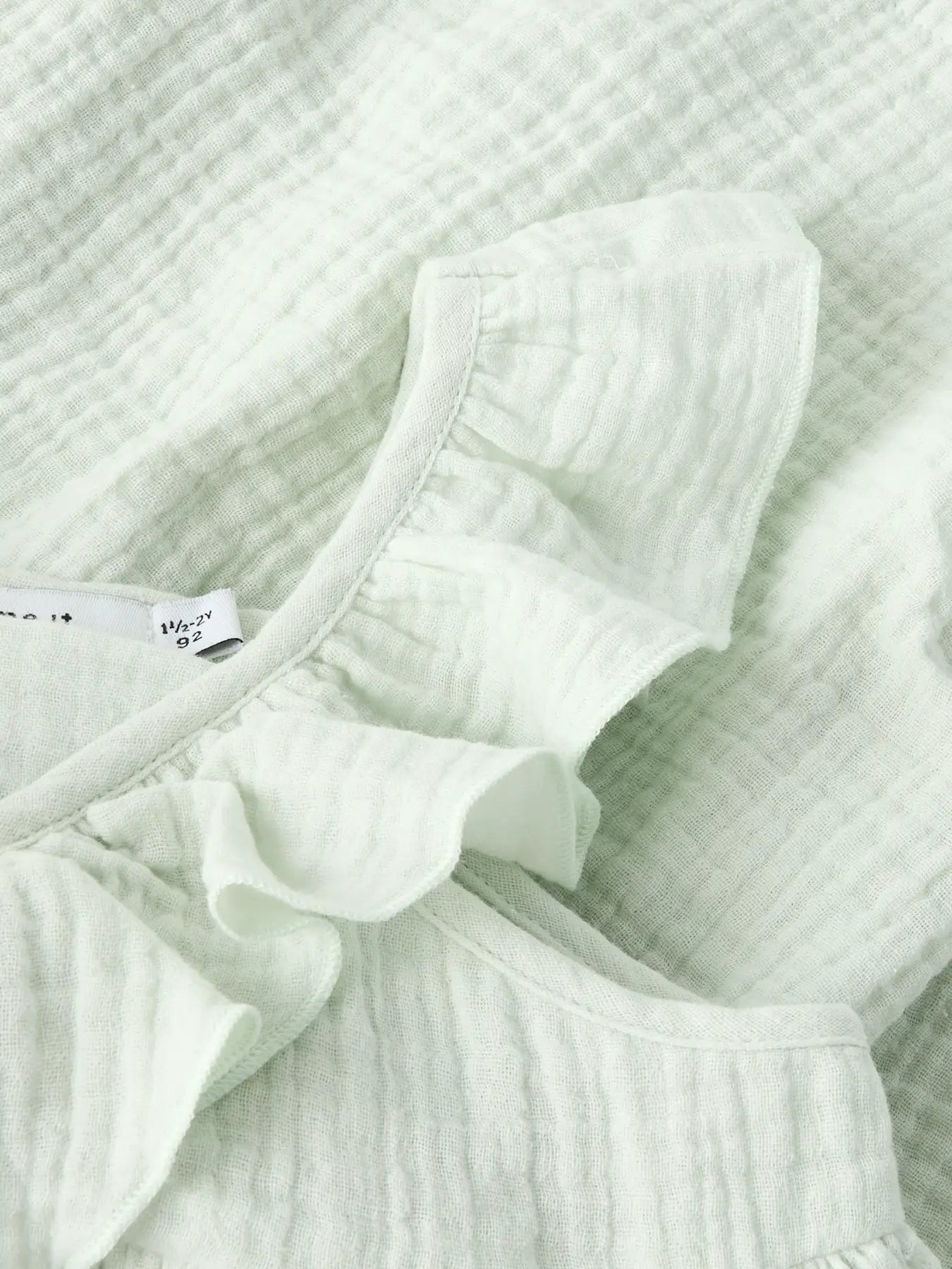 NAME IT Mousseline dress - Pale Aqua - detail