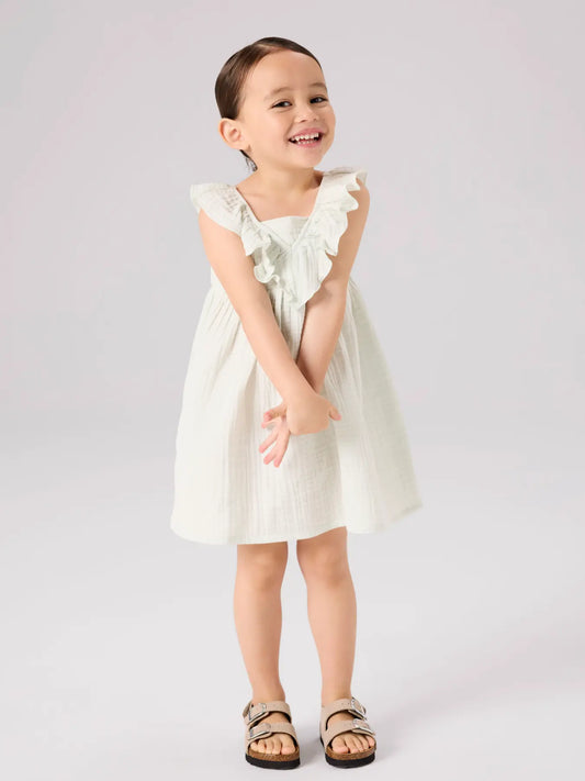 NAME IT Mousseline dress - Pale Aqua - styling