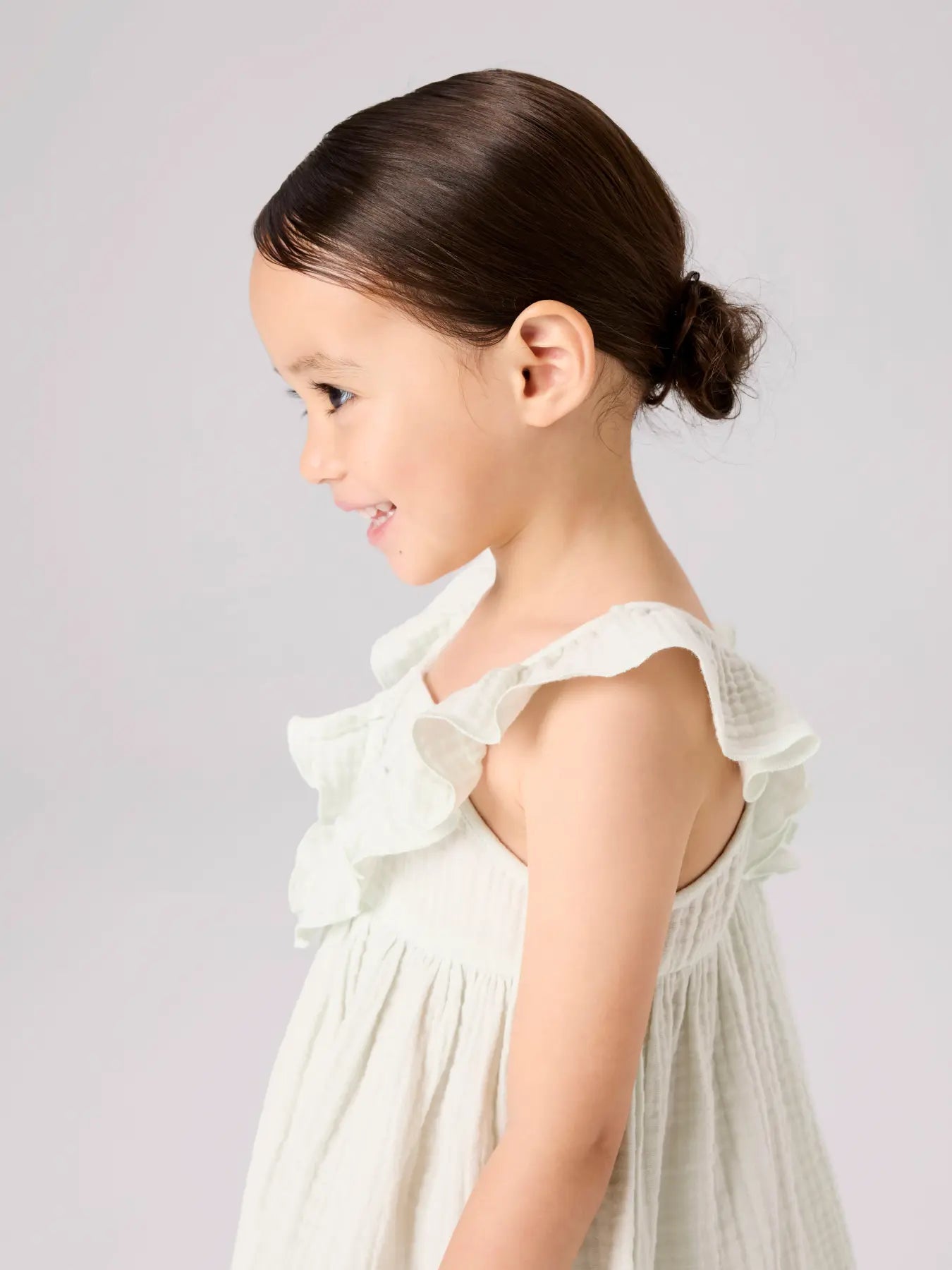 NAME IT Mousseline dress - Pale Aqua - close up