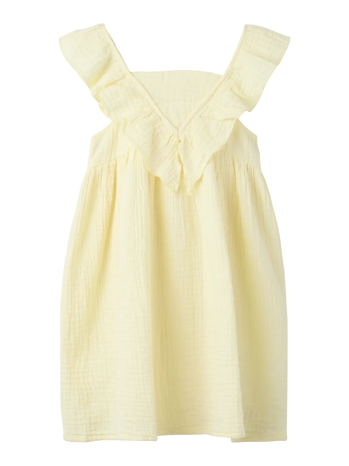 NAME IT Mousseline dress - Pear Sorbet - voorkant