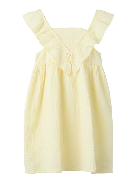 NAME IT Mousseline dress - Pear Sorbet - voorkant