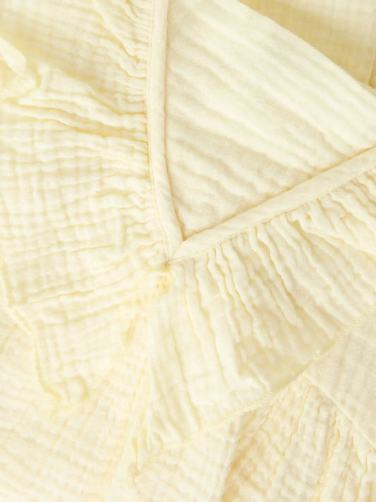 NAME IT Mousseline dress - Pear Sorbet - detail