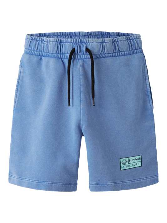 NAME IT Sweat Shorts - Palace Blue - voorkant