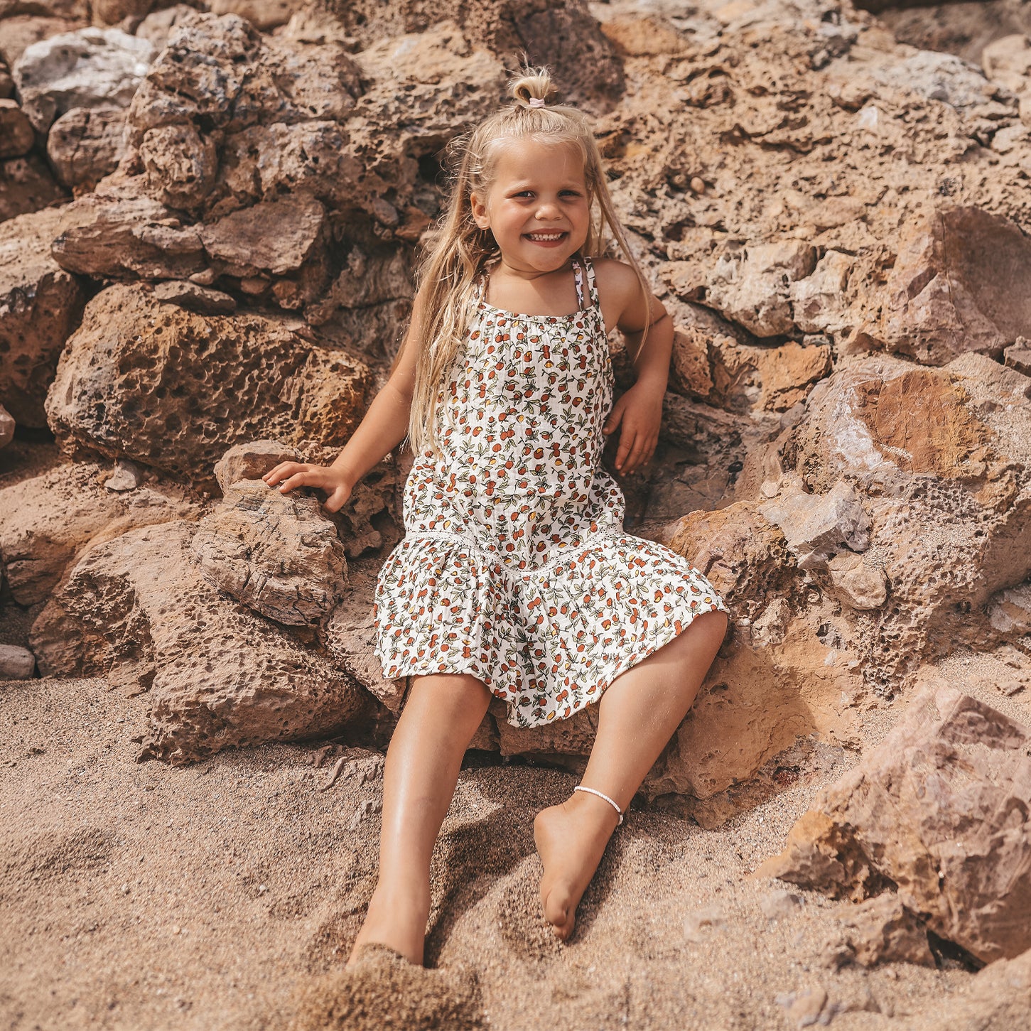 SALTED STORIES Pommegranate Meisjes Jurk - styling