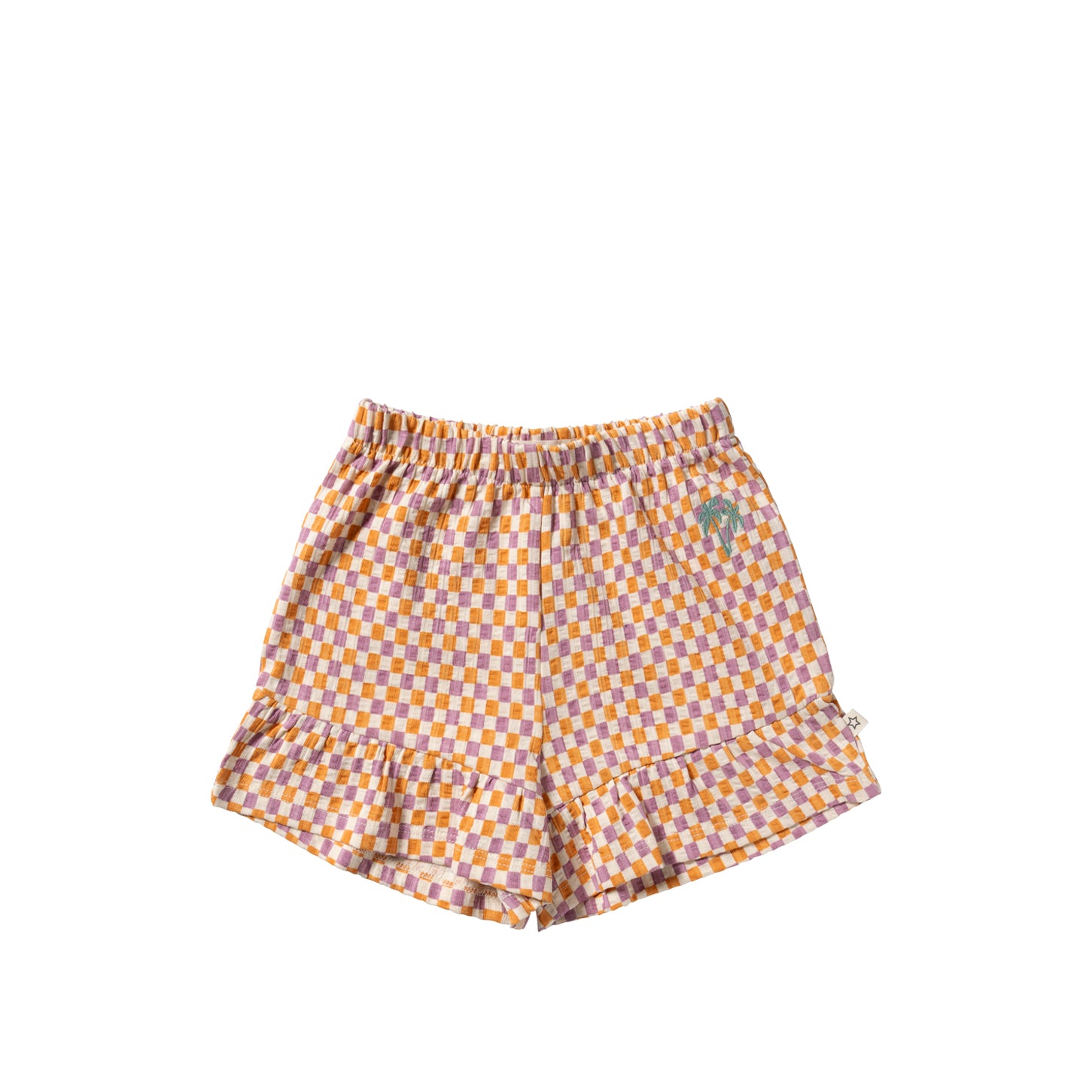 YOUR WISHES Mini Check Wide Shorts - voorkant