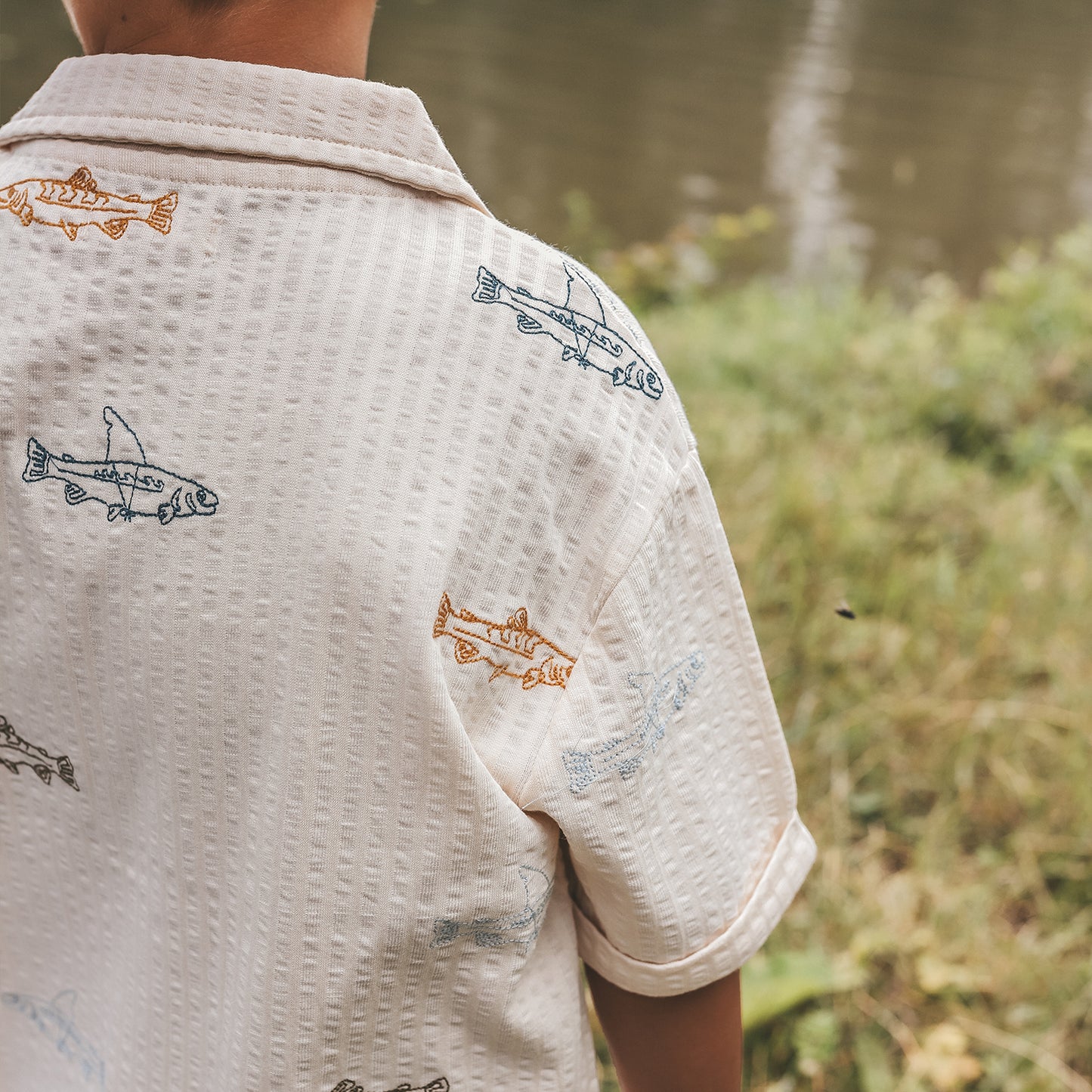 YOUR WISHES Shark Fish Loose Shirt - Jongens T-shirt met All-Over Print