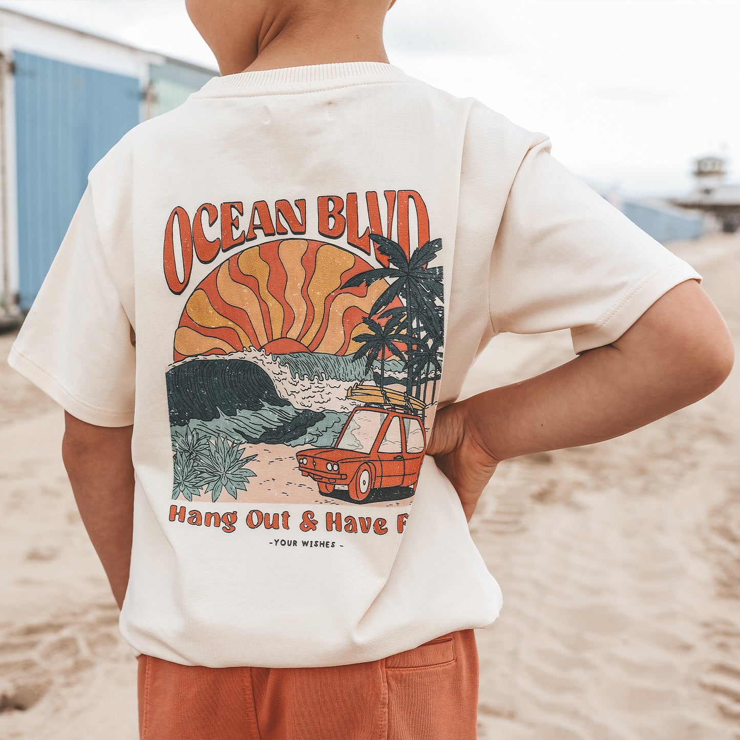 YOUR WISHES Ocean BLVD Oversized Tee