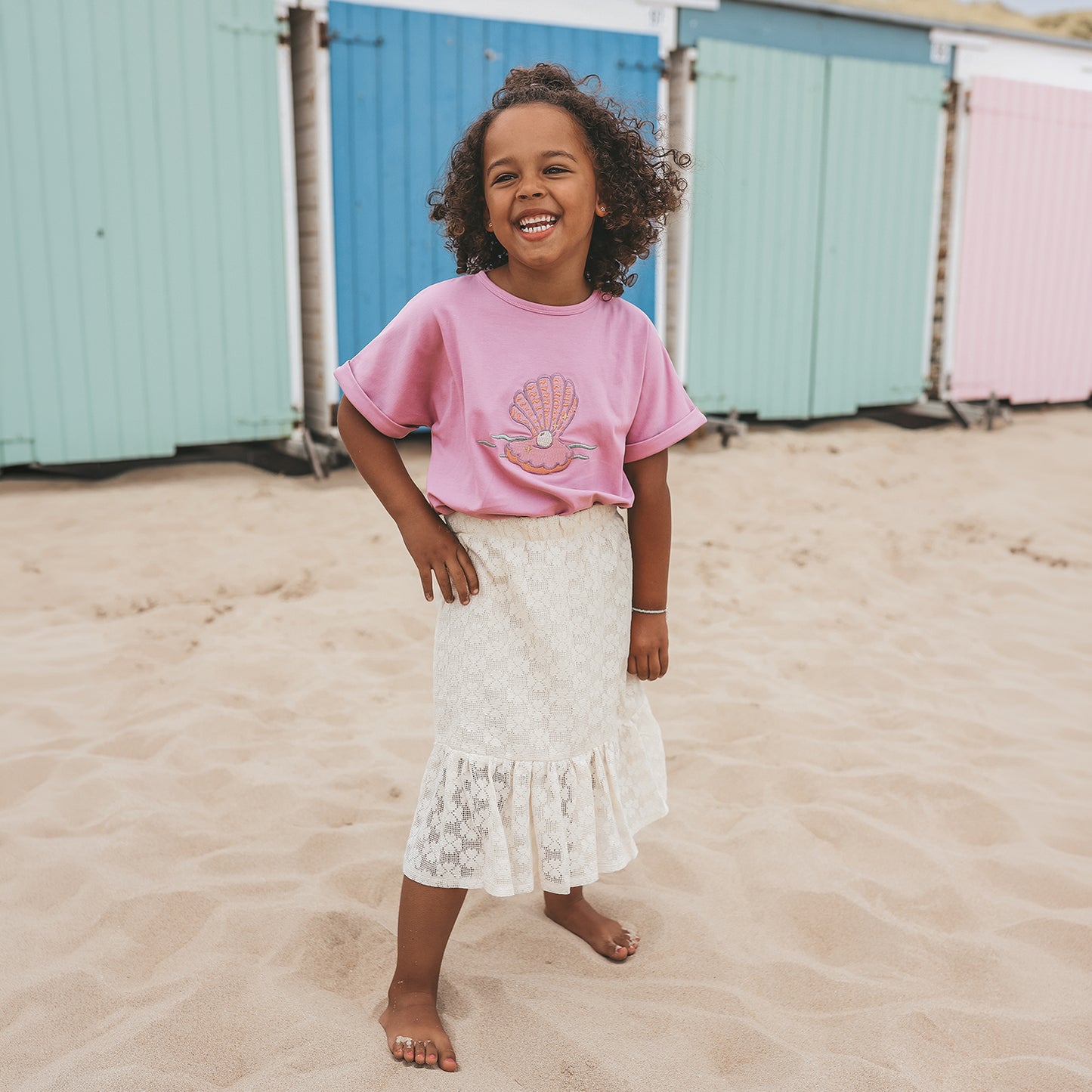 YOUR WISHES Pink Wide Tee