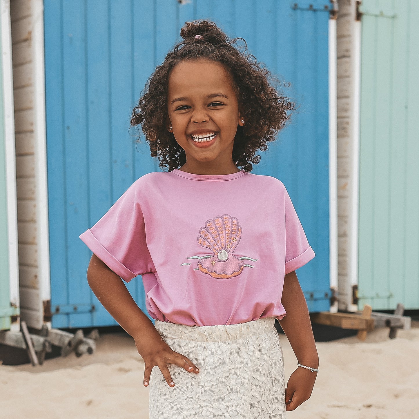 YOUR WISHES Pink Wide Tee