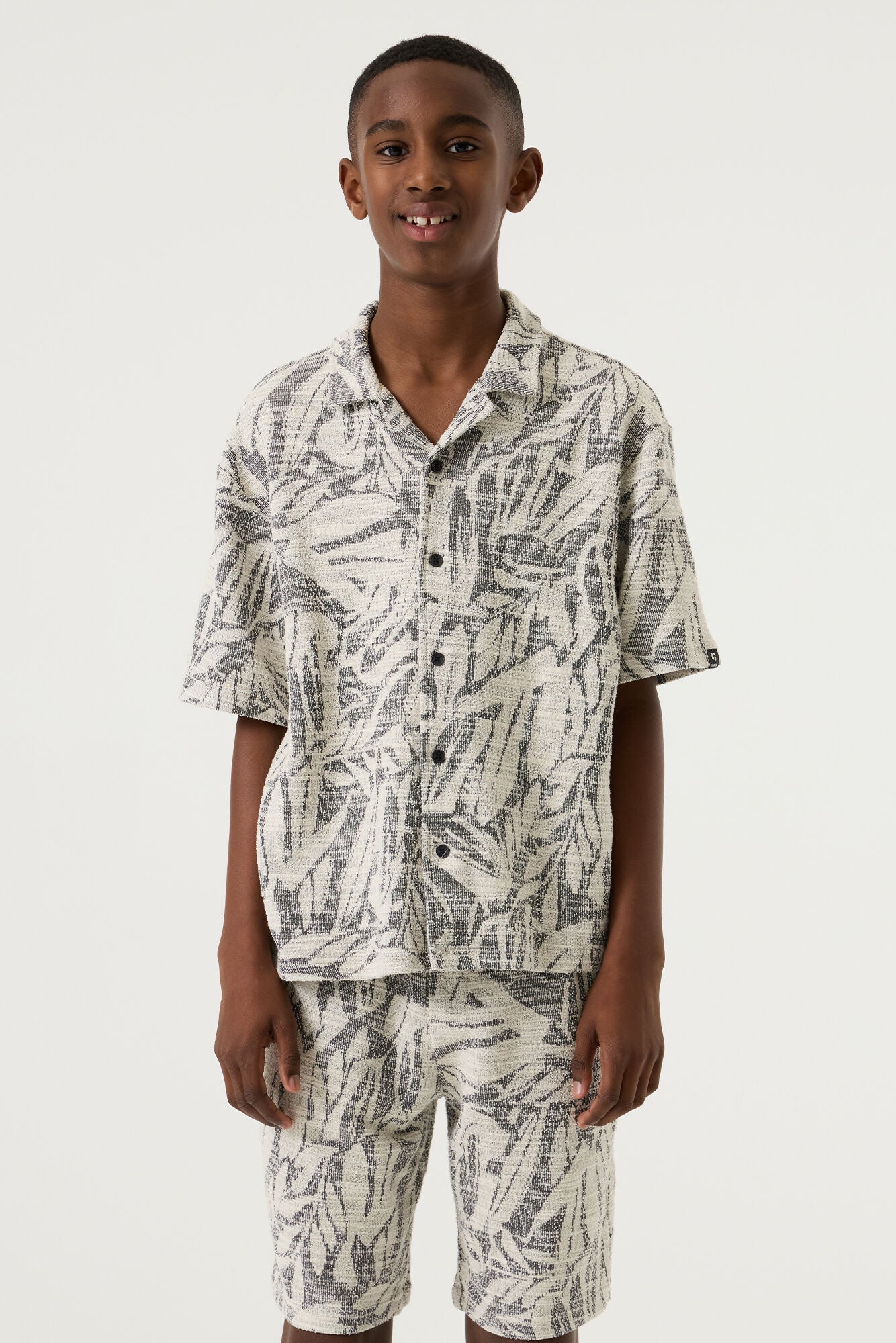 GARCIA Blouse Dark Grey met Print – Teens Jongens