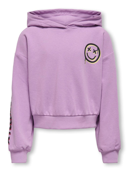 HOODIE CROP SMILEY