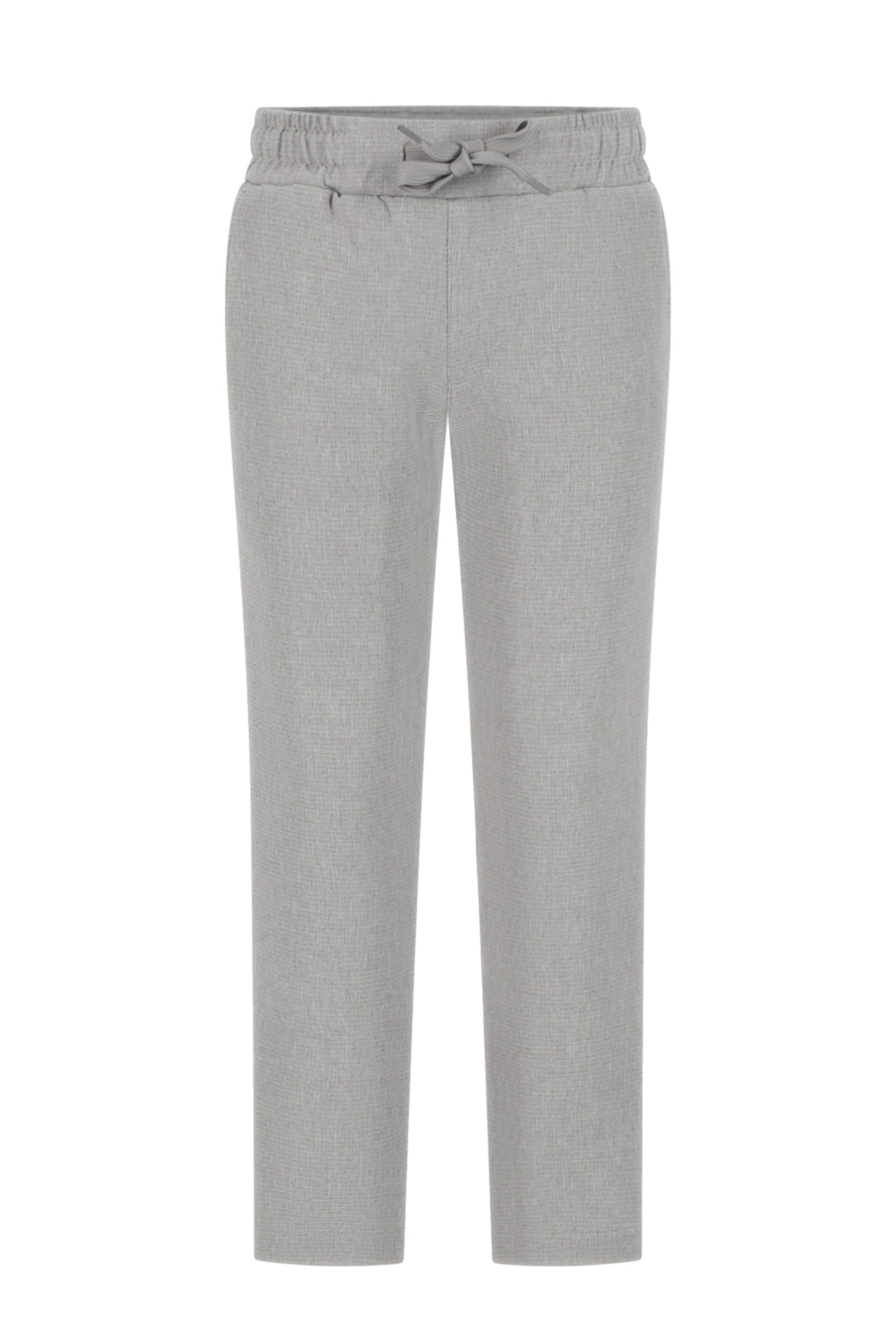 Garçon DONKY grey melange trousers voor jongens - vooraanzicht