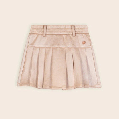 Suede Skort Licht Goud