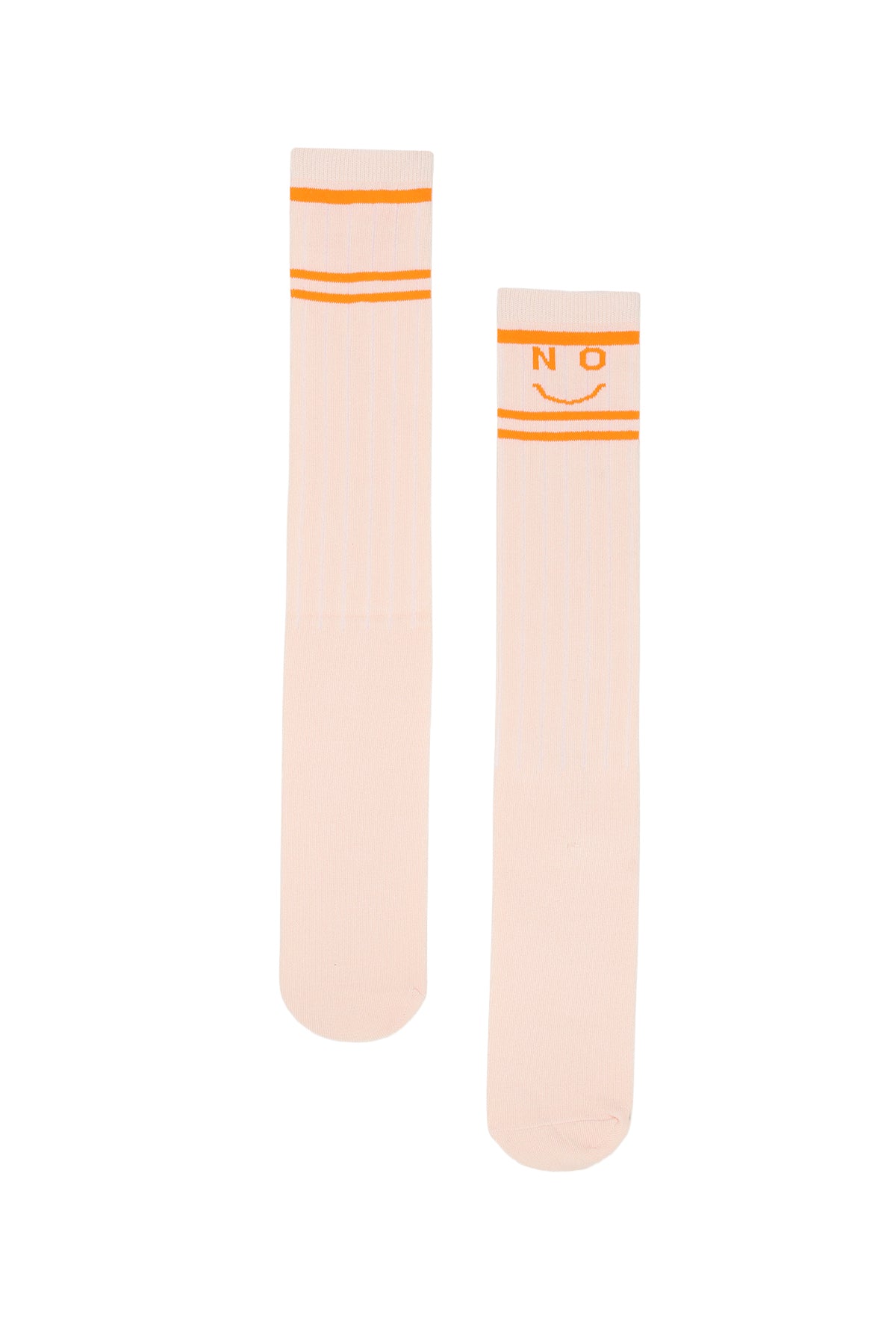 NONO kniekousen pale blush pink - zachte meisjes sokken in roze