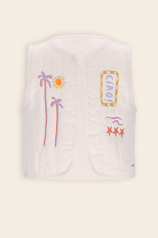 NONO Gilet CIAO - Open Mouwloos Vest voor Meisjes