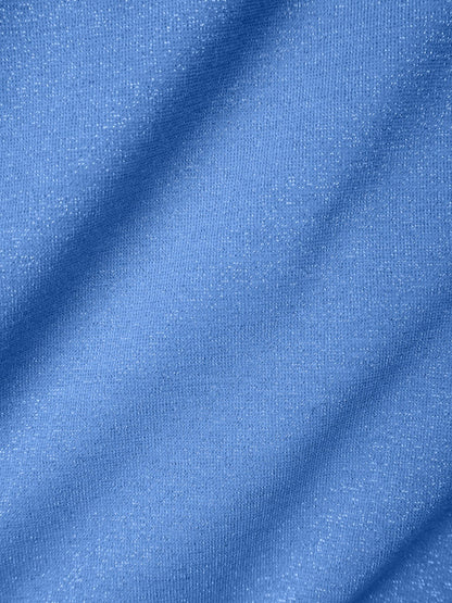TOP MET GLITTER BLAUW