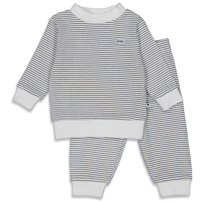 FEETJE WAFEL PYJAMA MARINE