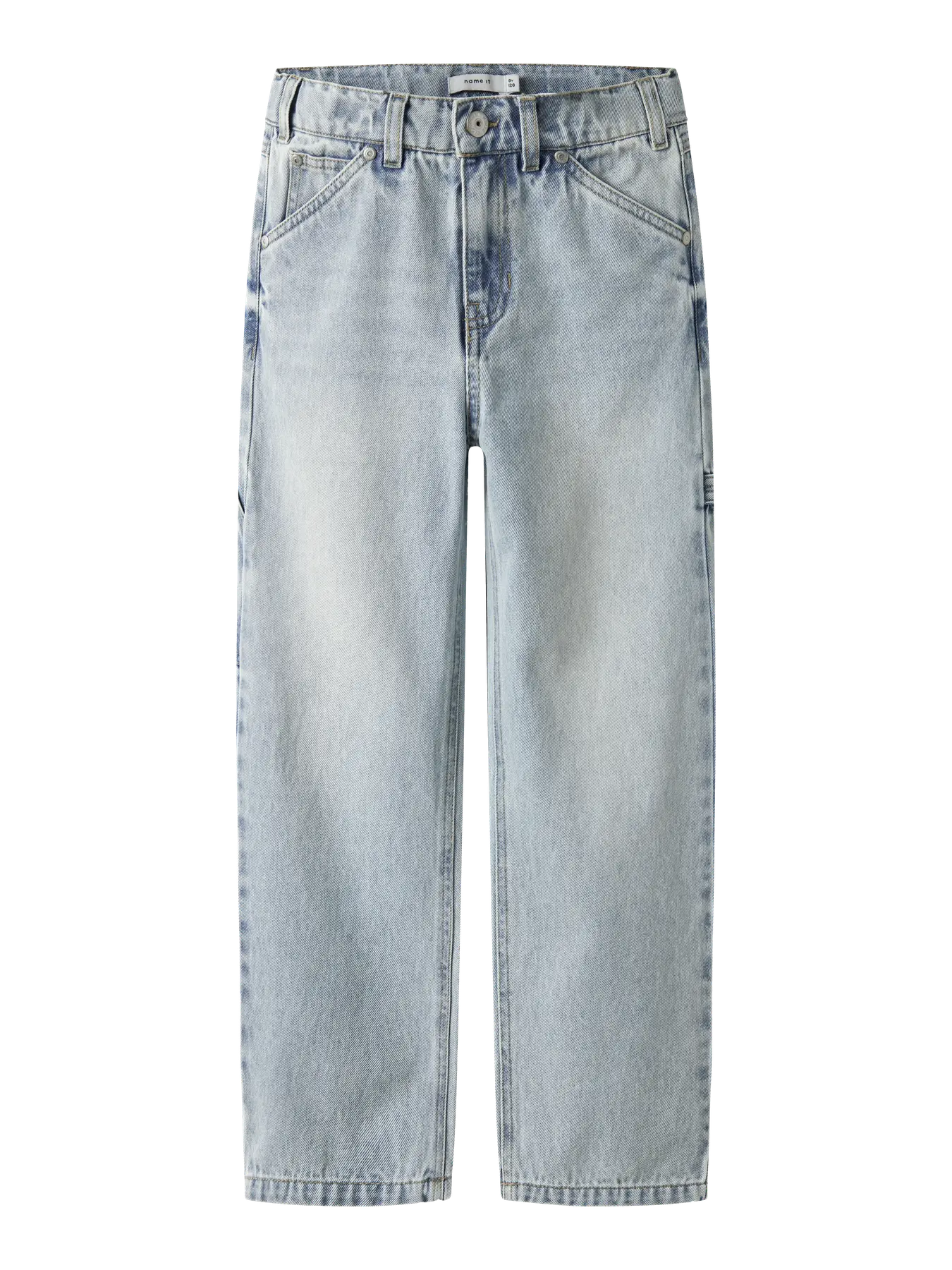 RYAN Straight Carpenter Jeans Light Blue voor jongens - NAME IT - voorkant