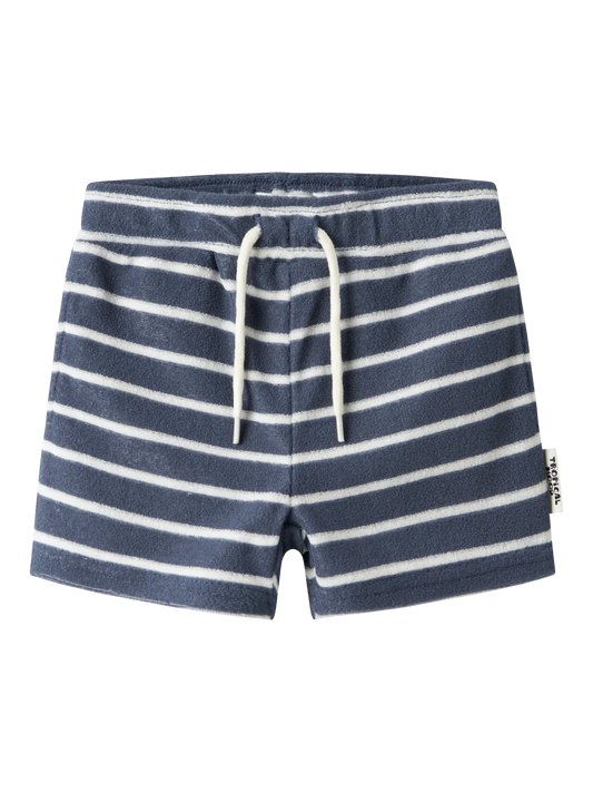 Name It Terry Shorts Badstof - Blauw Jongens - voorkant