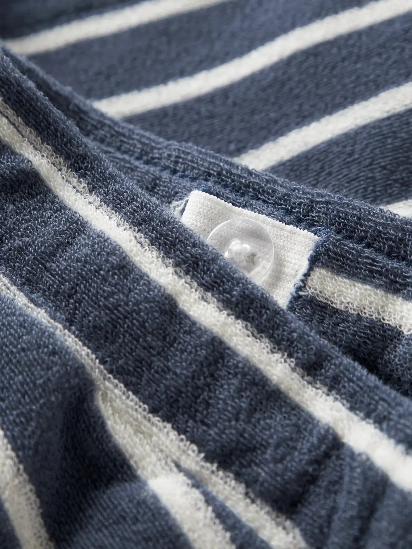 Name It Terry Shorts Badstof - Blauw Jongens - detail boord