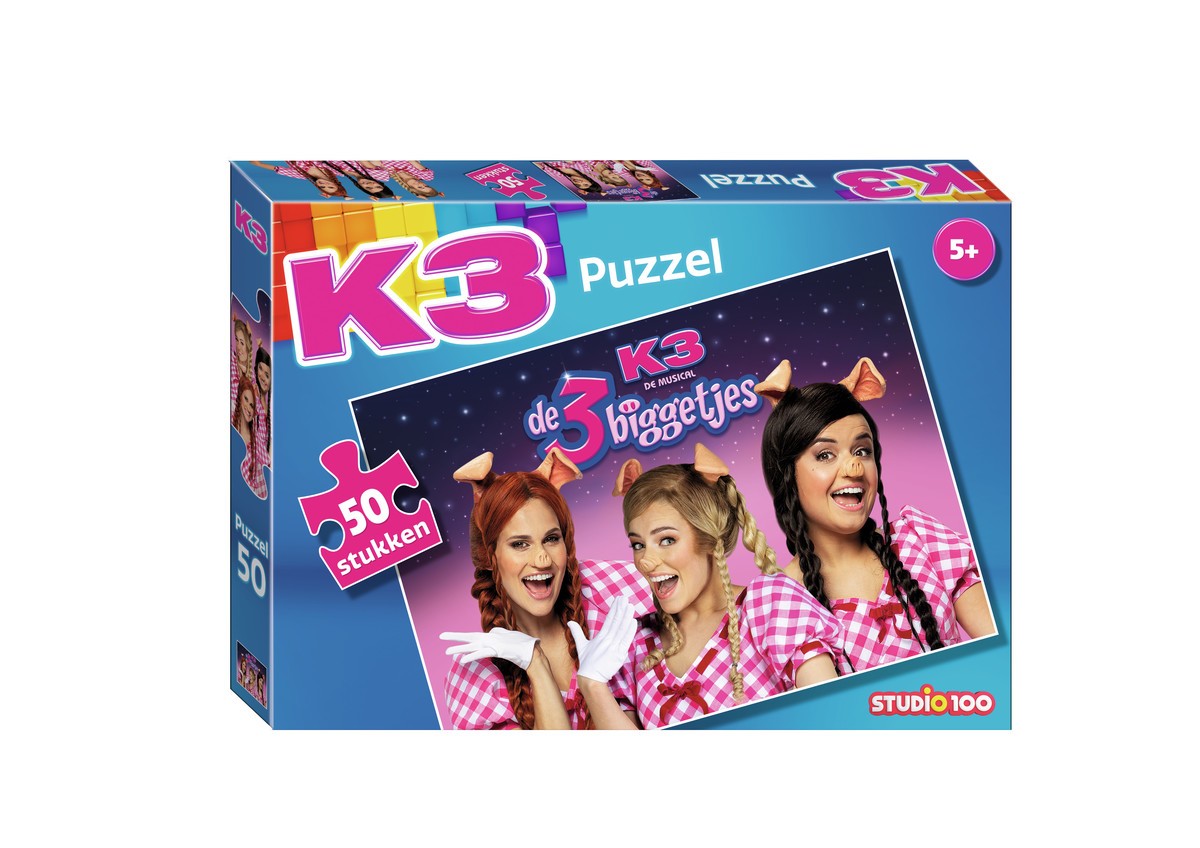 K3 puzzel - 3 biggetjes: 50 stukjes