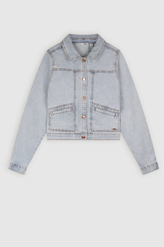 Denim Jas Licht Blauw