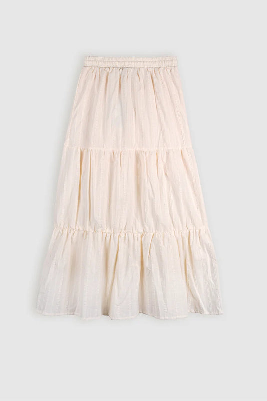 MAXI ROK MET HOGE SPLIT