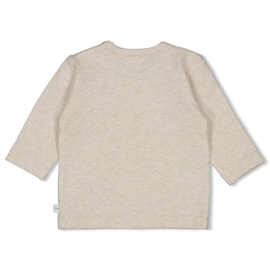 Feetje Longsleeve Sea Sweeties Offwhite Melange - Baby Shirt Lange Mouw - achterkant