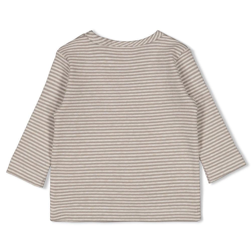 Feetje Longsleeve Rib met Streep Sea Sweeties - Baby Shirt Lange Mouw achterkant