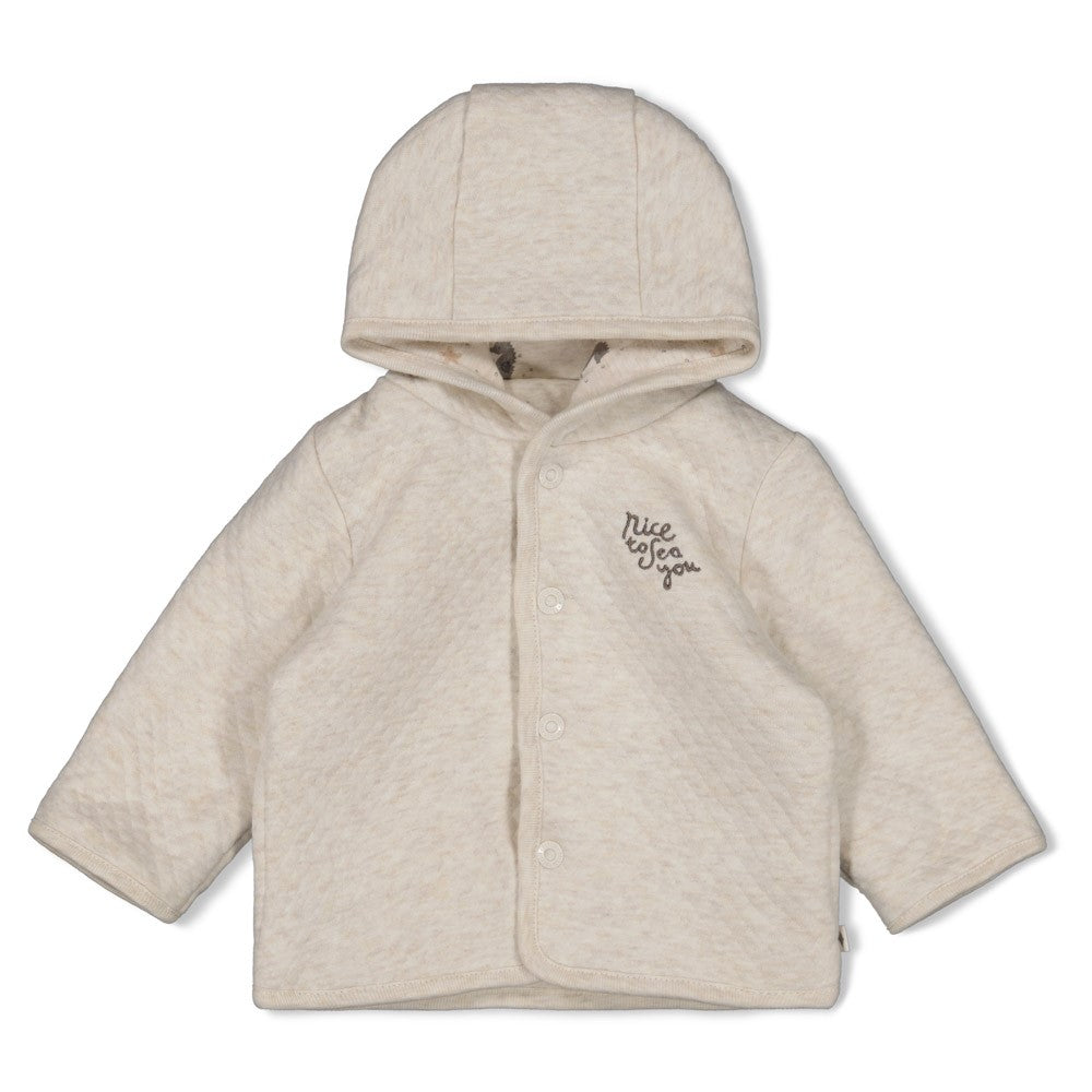 Feetje Omkeerbaar Jasje Sea Sweeties - Baby Vest met Kap - voorkant