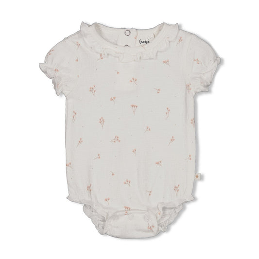 Feetje Romper Crinkle AOP Delicate Flower - Baby Rompertje met Bloemenprint