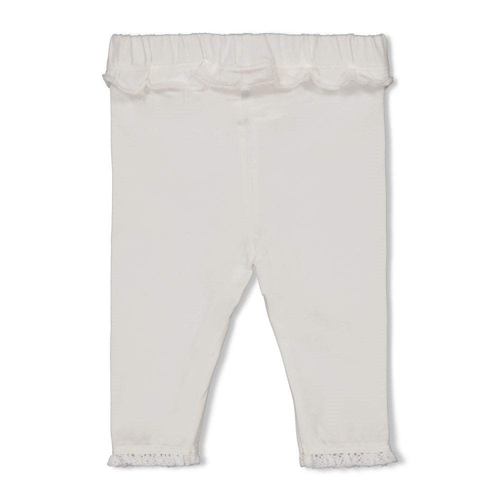 Feetje Legging Delicate Flower Gebroken Wit - Baby Legging - achterkant