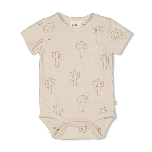 Feetje Romper AOP Sssiesta - Baby Rompertje met Cactus Print - voorkant