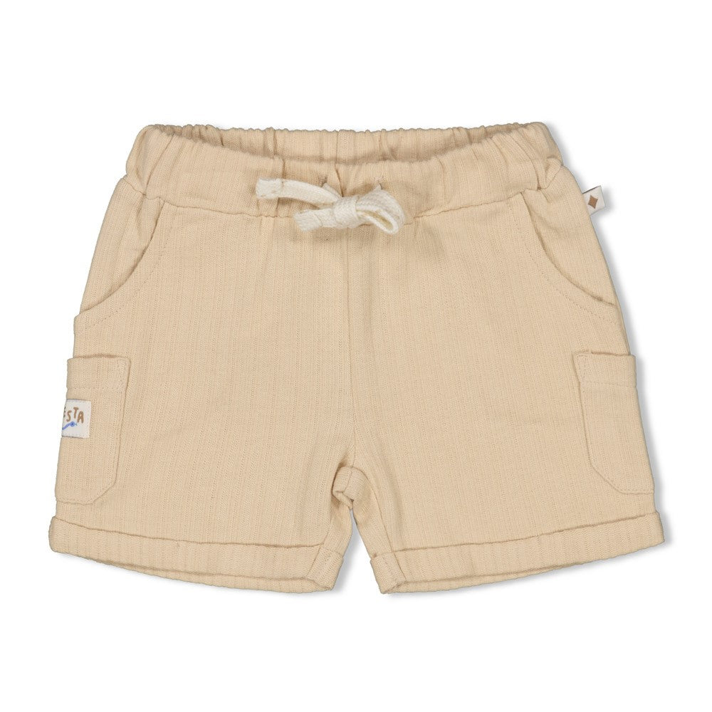 Feetje baby short Ssiesta in sand - voorkant
