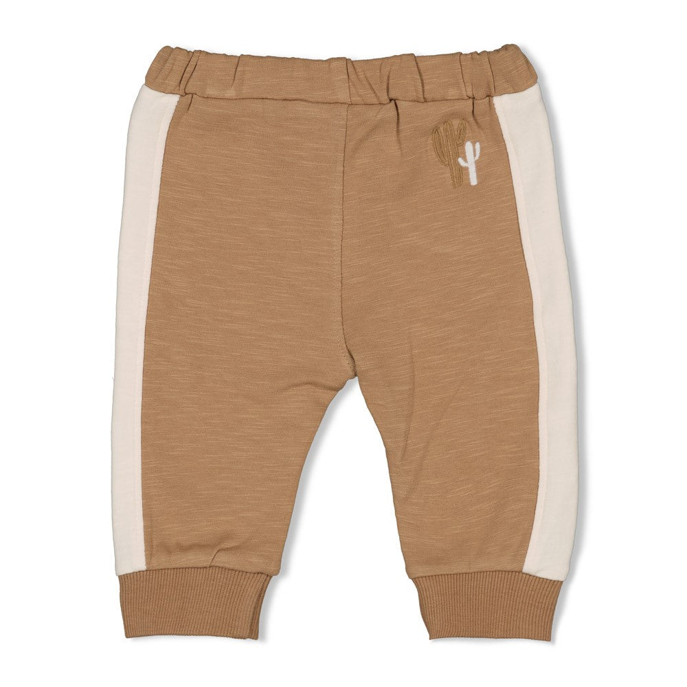 Feetje baby broekje Ssiesta camel - detail elastische tailleband