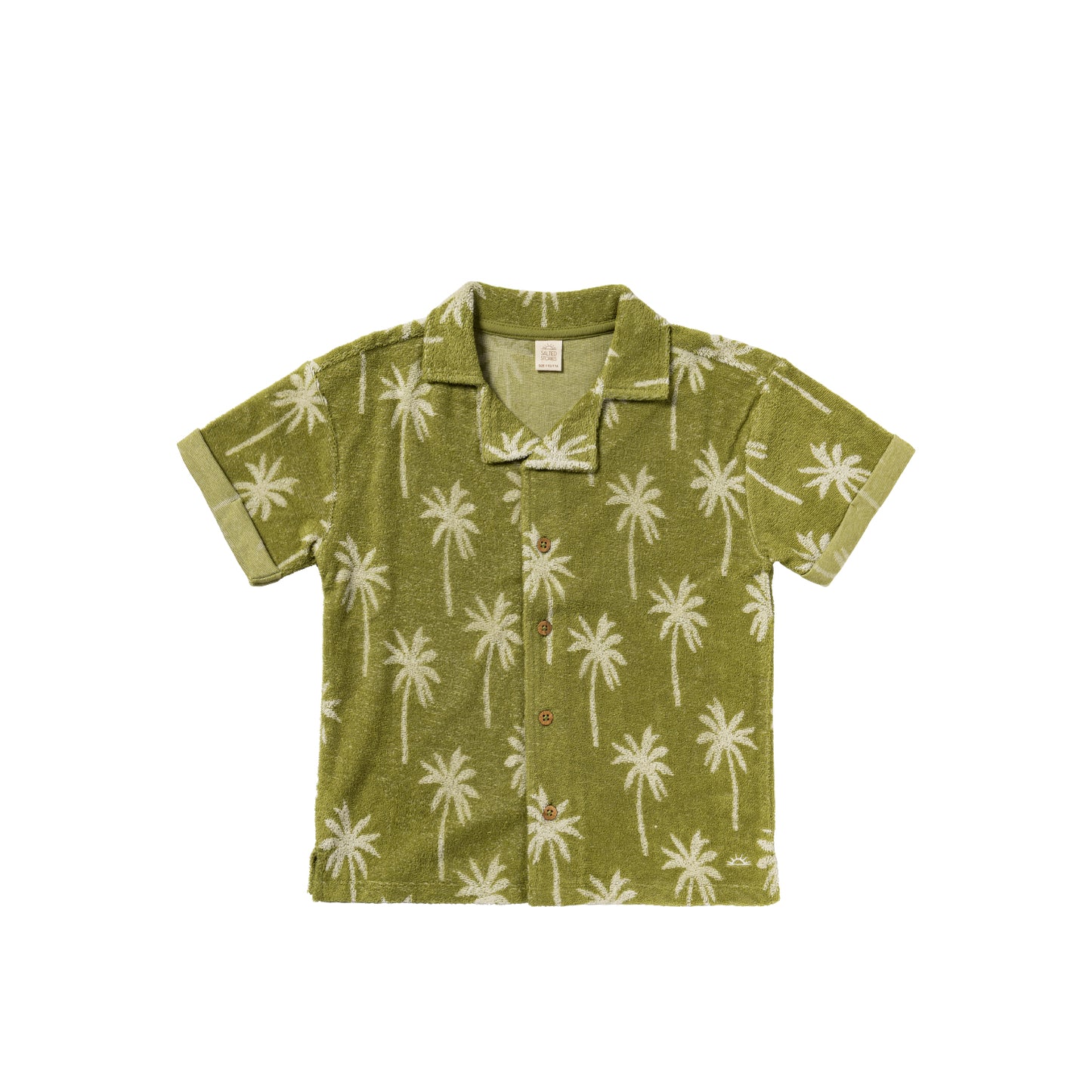 Salted Stories Beach Palm Badstof Shirt - Jongens - voorkant