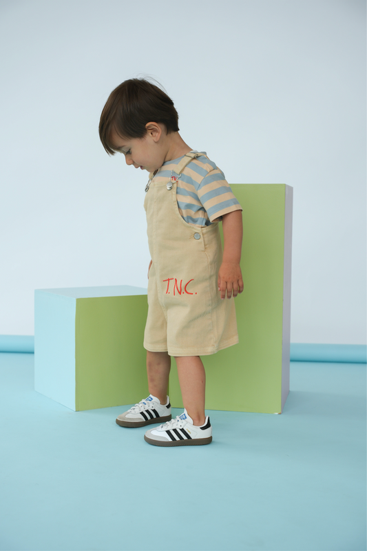 The New Chapter Beige Jeans Salopette Pip Solshine - Unisex