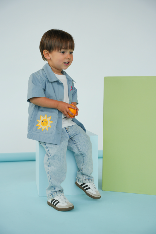 The New Chapter Blouse Wild Blue Jimmi Solshine - Unisex