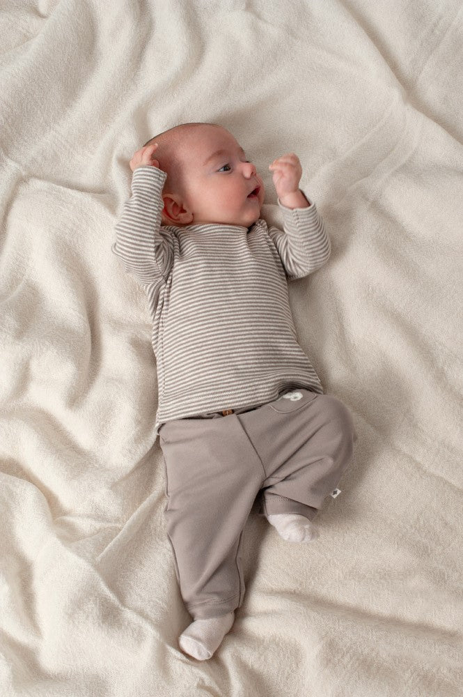 Feetje Broek Sea Sweeties Grijs - Baby Broekje met Elastische Taille - gestyled