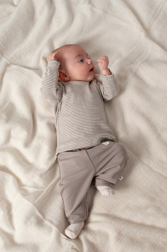 Feetje Broek Sea Sweeties Grijs - Baby Broekje met Elastische Taille - gestyled