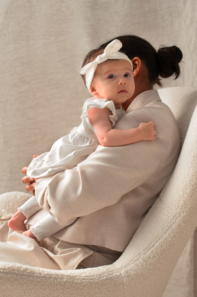 Feetje Jurk Crinkle AOP Delicate Flower - Baby Jurkje met Bloemenprint - gestyled