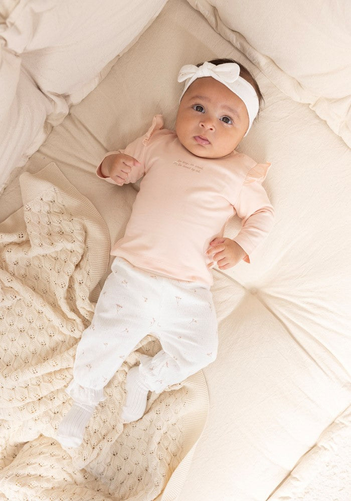 Feetje Longsleeve Delicate Flower Roze - Baby Shirt Lange Mouw - gestyled