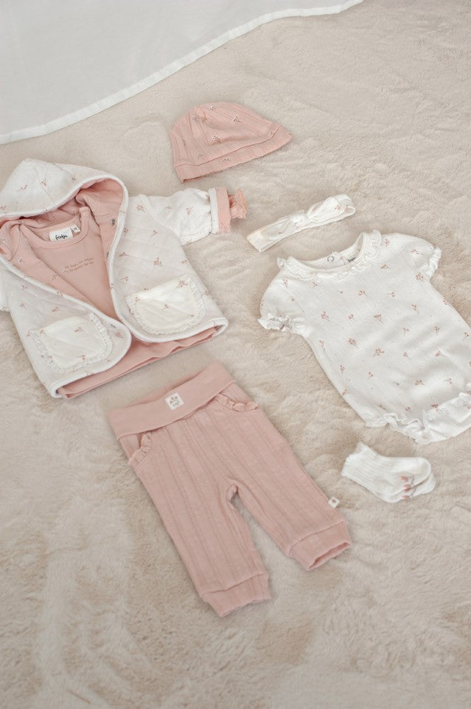 Feetje Longsleeve Delicate Flower Roze - Baby Shirt Lange Mouw - collectie