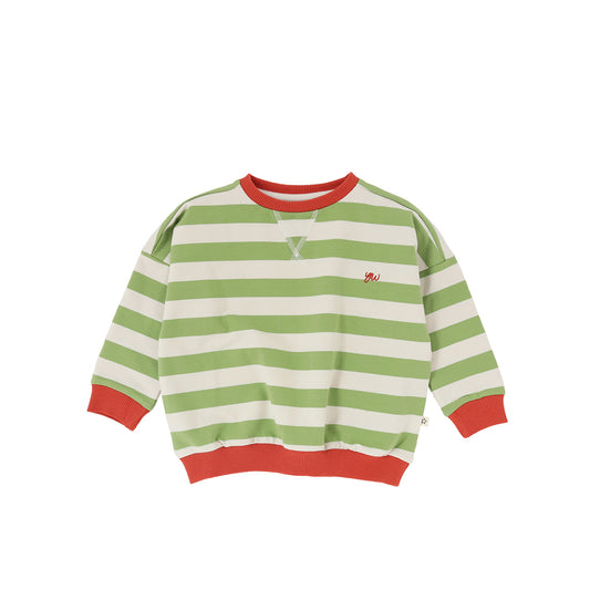 French knit sweater - gestreept Tarragon
