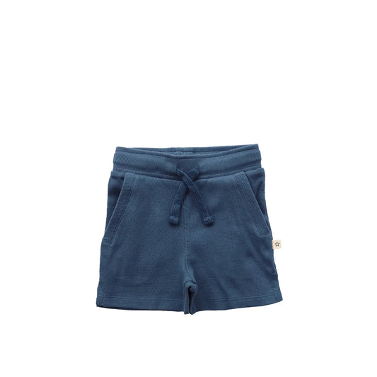 Blauwe Rib Short – Your Wishes