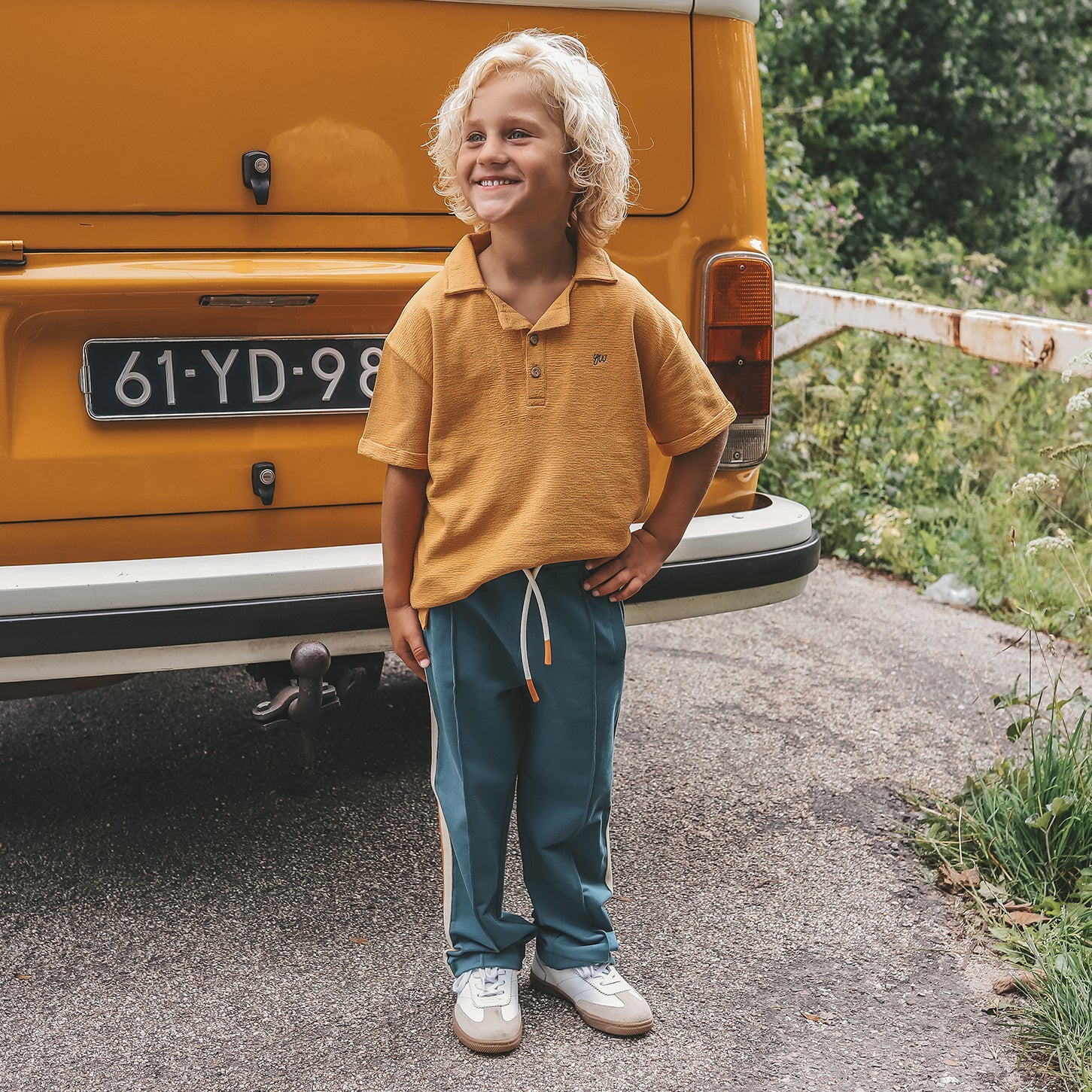 Jongens polo YOUR WISHES butterscotch - casual geel shirt voor jongens